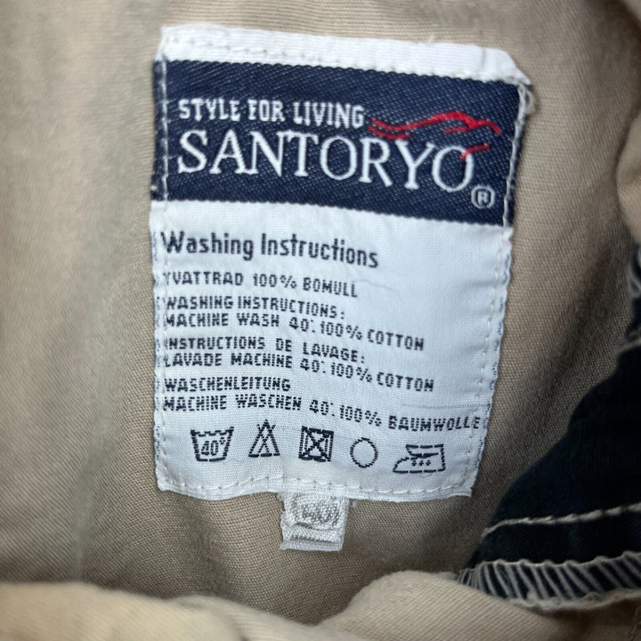 Santoroyo Beige Cargo Lightweight Cargo Shorts Size 40