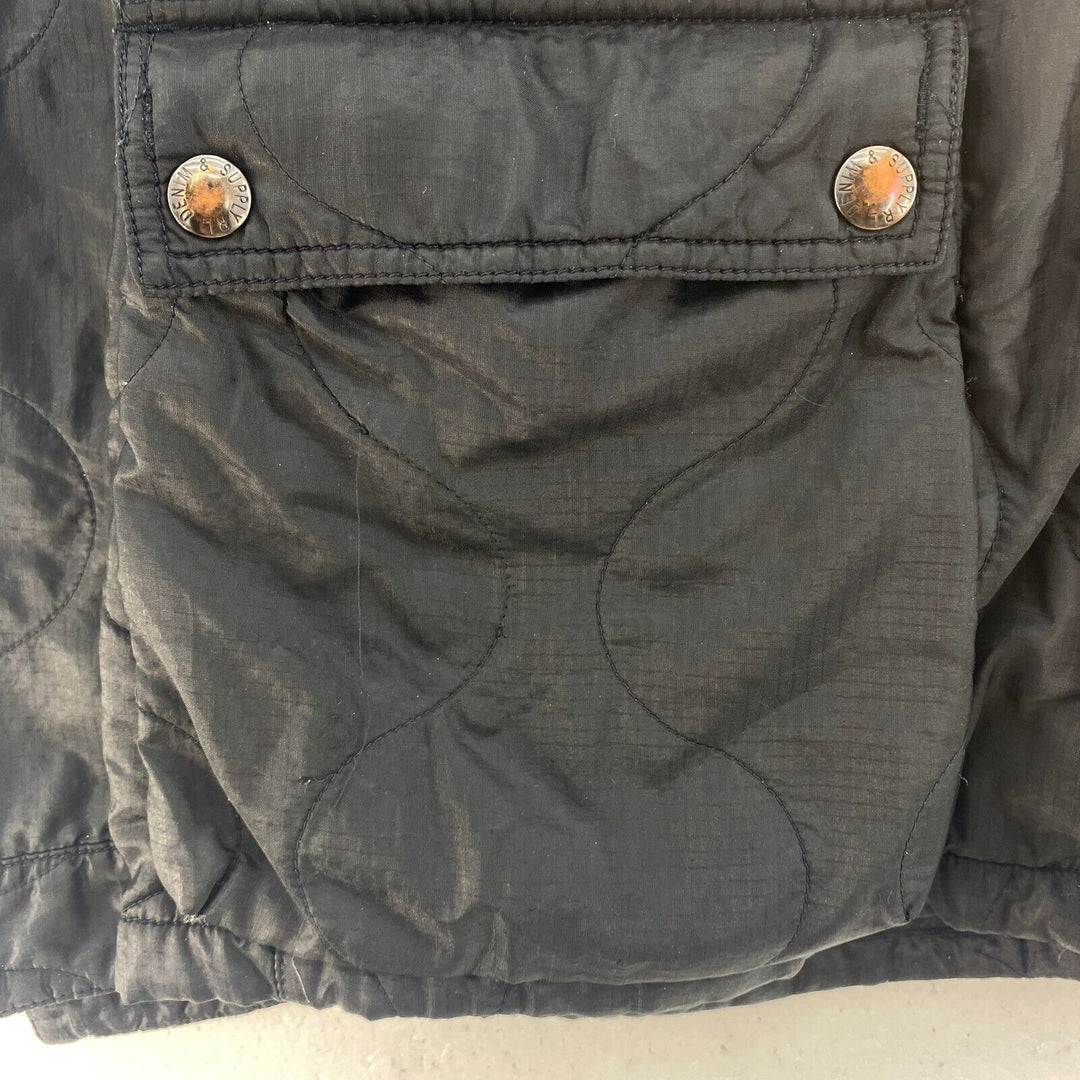 Ralph Lauren Full Zip Vintage Quilted Black Jacket Size L