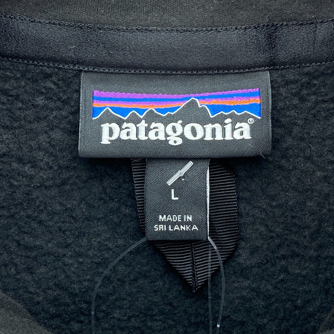 Vintage Patagonia Full Zip Black Fleece Jacket Size L
