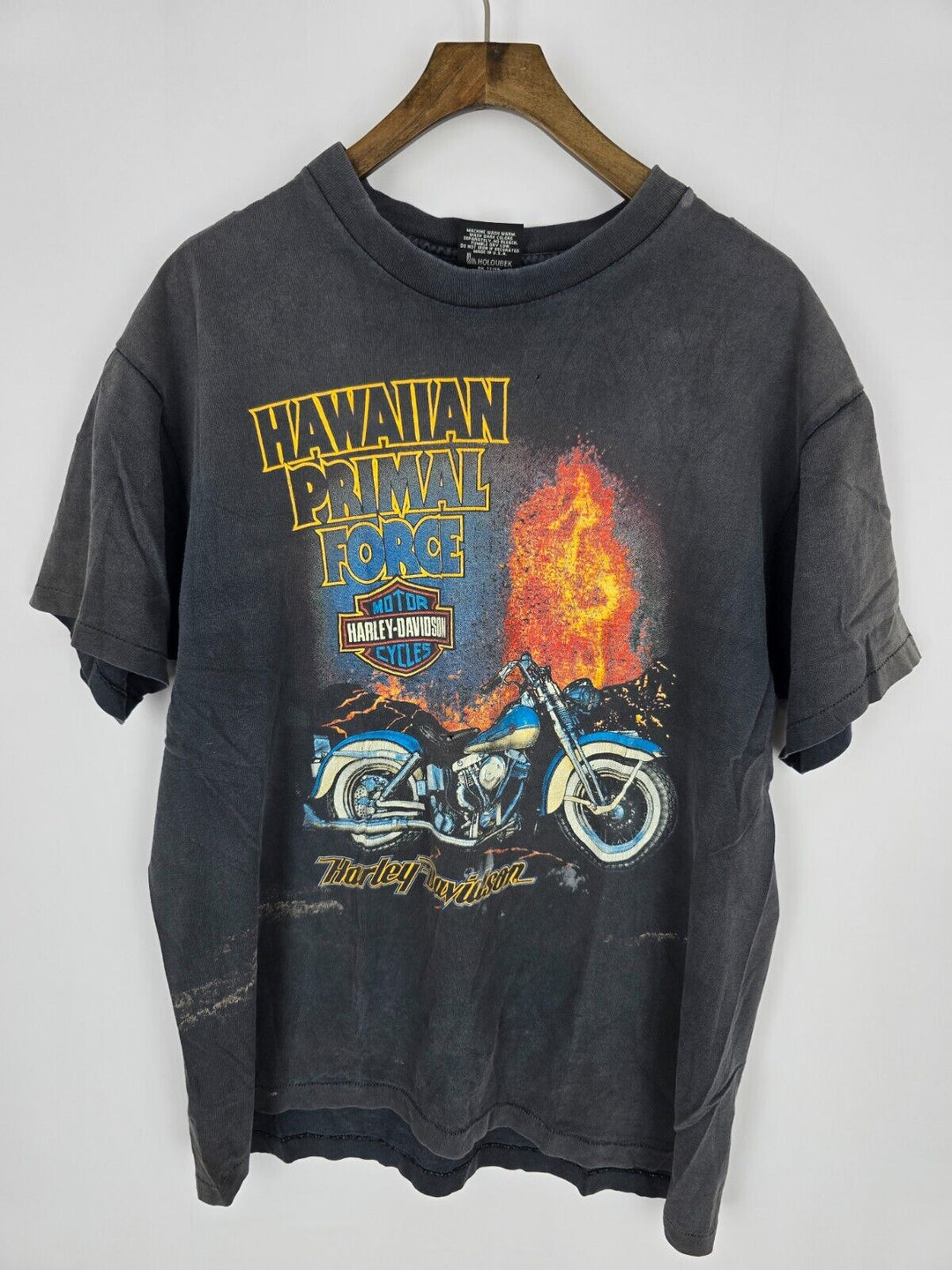 Vintage 1995 Harley Davidson Hawaiian Primal Force Kona Big Island Hawaii