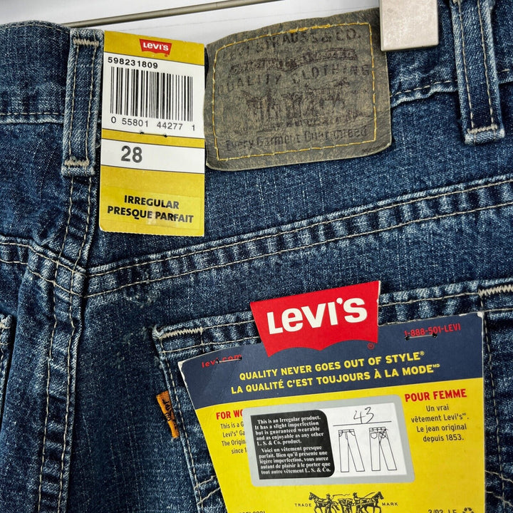 Levi's Jeans Dark Wash Blue Size 28 Irregular Jeans