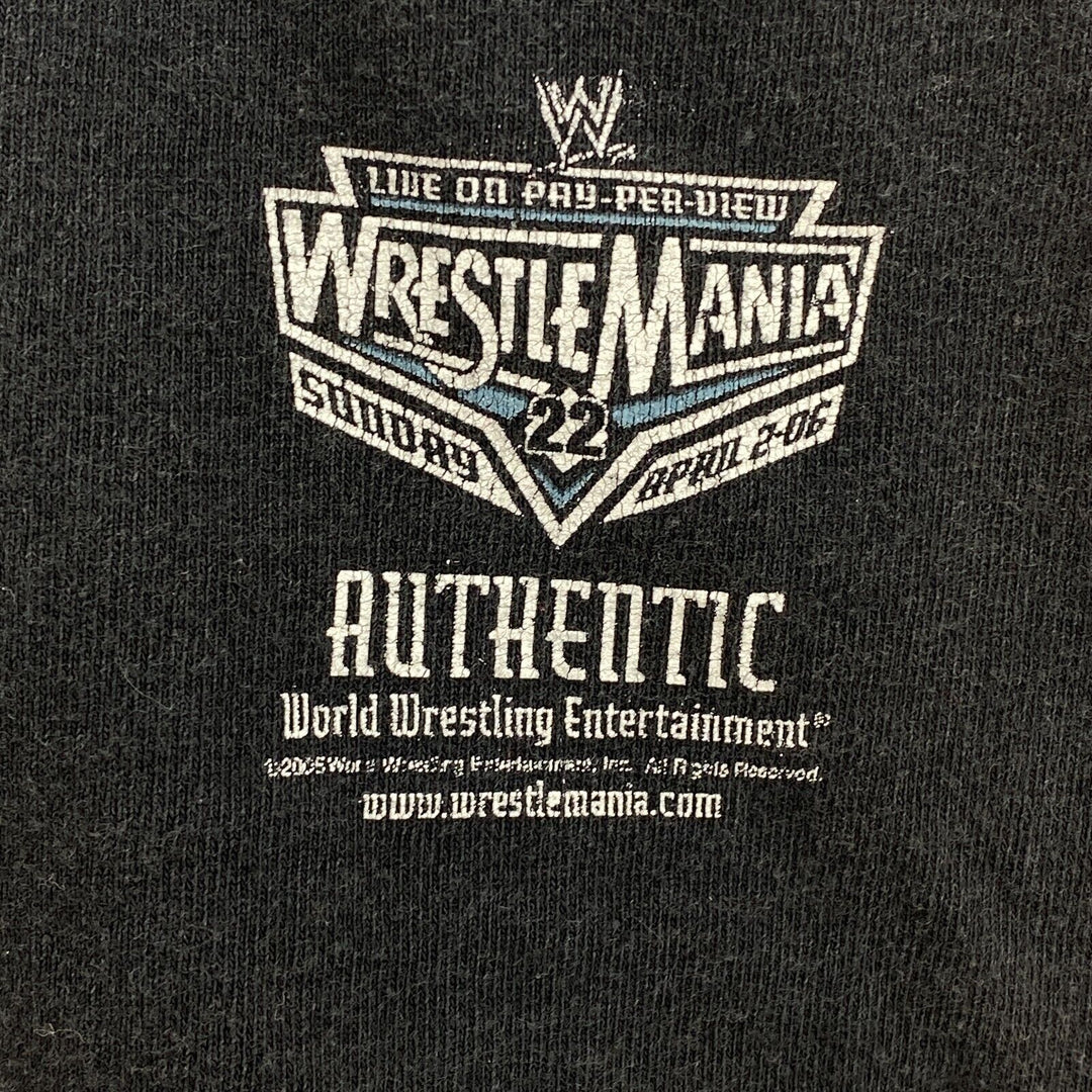 Vintage WWE King Of King Wrestle Mania Black T-shirt Size L