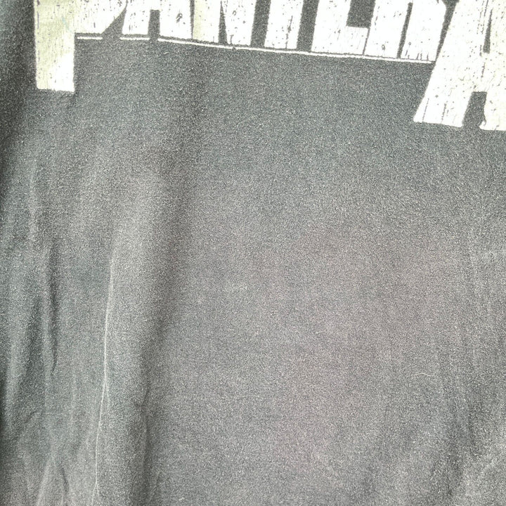 Vintage Pantera 2010 Heavy Metal Band Black T-shirt Size 2XL