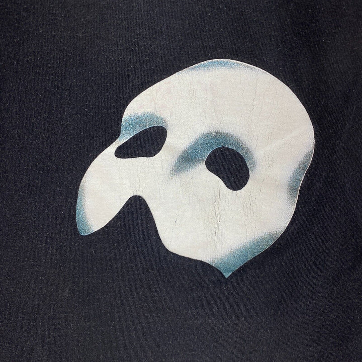 Vintage The Phantom Of The Opera Musical Black T-shirt Size S Single Stitch