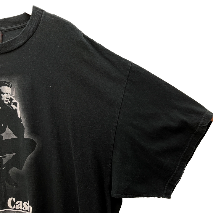 2004 Johnny Cash The Man In Black Zion Vintage T-shirt Size 3XL Black Y2K