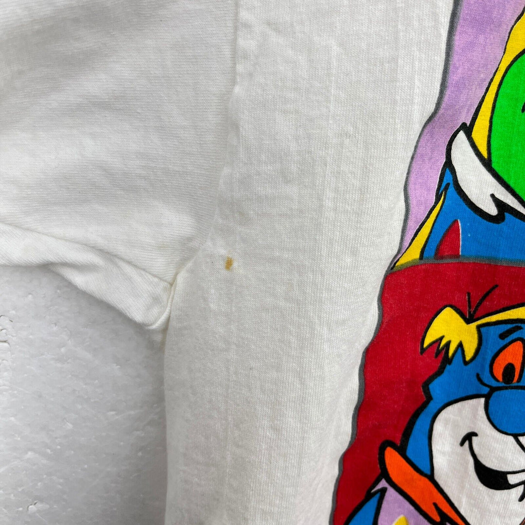 Vintage The Flintstones 1991 Andy Worhol Art Print White T-shirt Size L