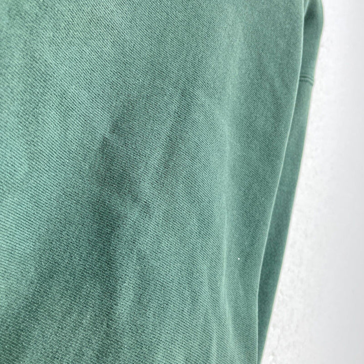 Vintage Champion Reverse Weave Crew Neck Logo Green Sweatshirt Size XL