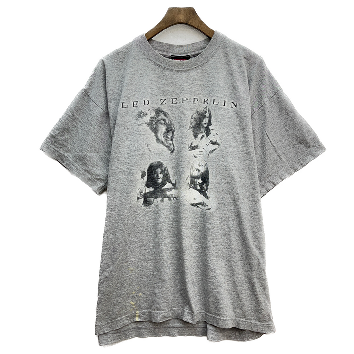Vintage Led Zeppelin Rock Band Gray T-shirt Size M