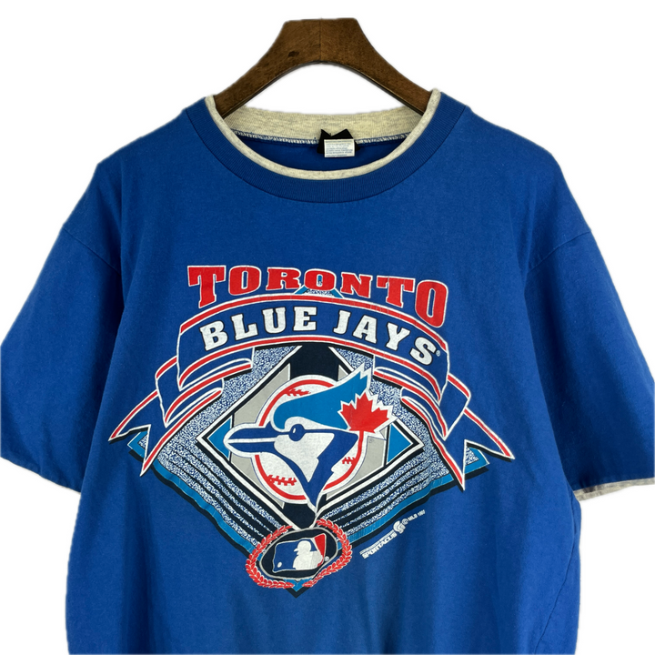 Vintage Toronto Blue Jays Shirt Mens M Blue 90s MLB Baseball