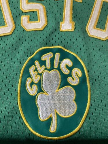 Vintage Reebok Hardwood Boston Celtics NBA Sleeveless Green Jersey Size 2XL