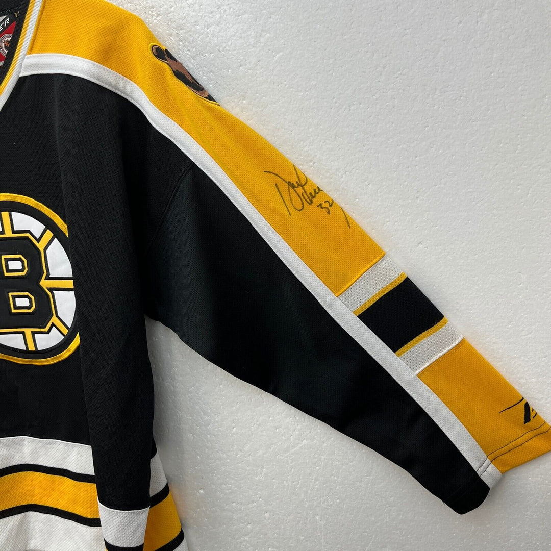 Signed Boston Bruins Pro Player Authentic Vintage Jersey Size L/XL Black NHL
