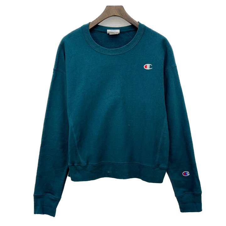 Champion Reverse Weave Vintage Sweatshirt Crewneck Size S Blue Embroidered 90s