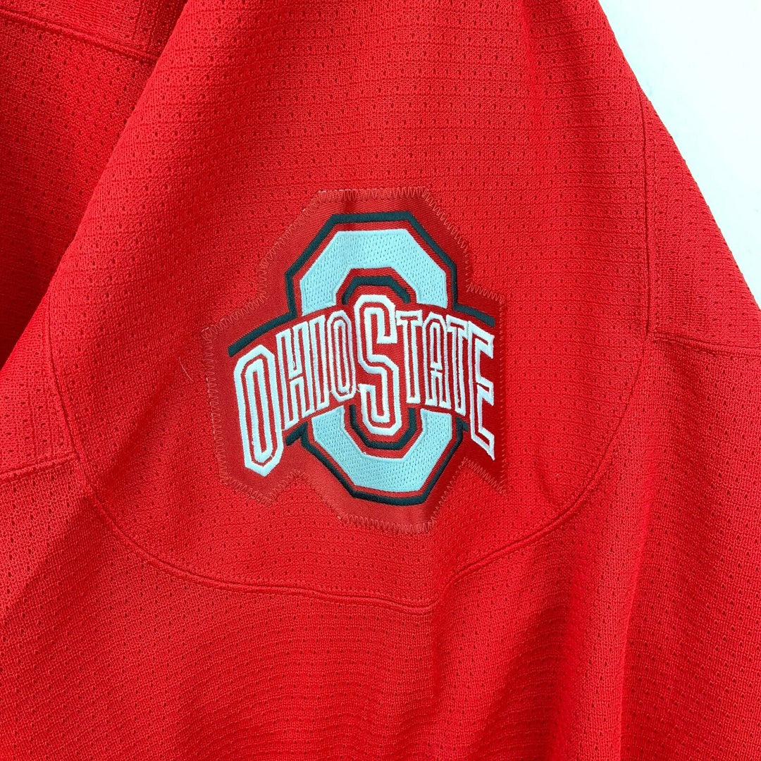 Vintage Nike Ohio State Buckeyes Fight Strap NCAA Red Jersey Size 60