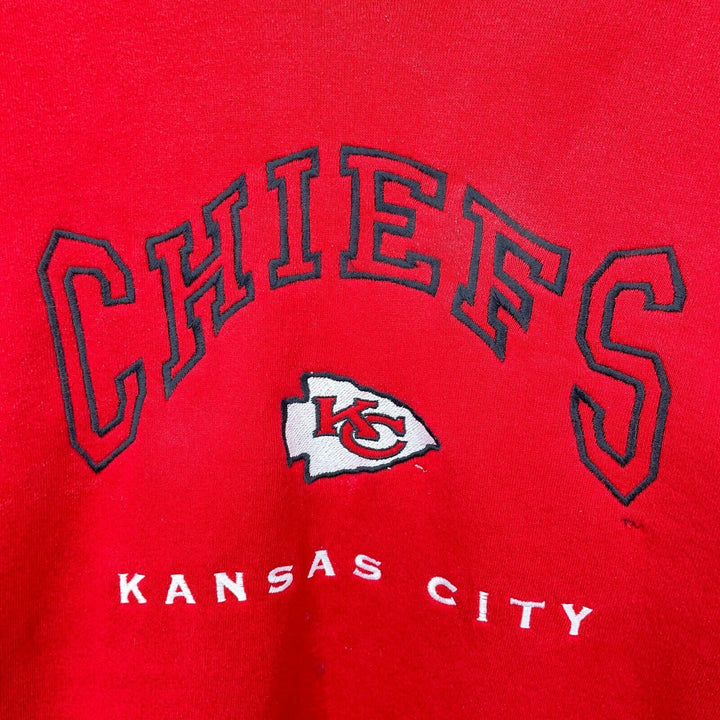 Vintage Lee Kansas Chiefs NFL Football Red Sweatshirt Size XL Crew Neck