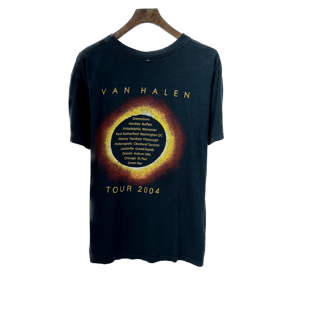 Vintage Van Halen Tour 2004 Rock Band Black T-shirt Size S