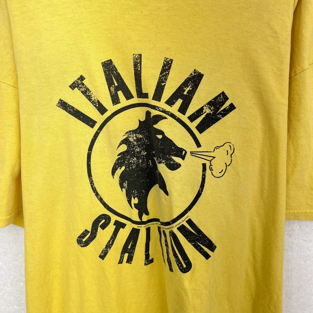 Vintage Italian Stallion Yellow T-shirt Size 2XL