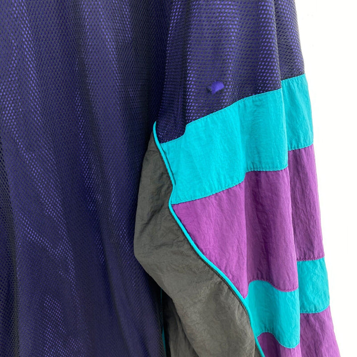 Vintage USA Olympic Brand Light Jacket Size XXXL Purple Full Zip Up