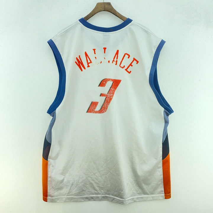 Vintage Reebok Charlotte Bobcats #3 Gerald Wallace White Jersey Size 2XL