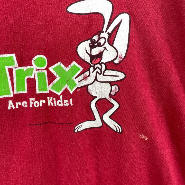 Vintage Trix Are For Kids Cereal 2006 T-shirt Size 2XL Red