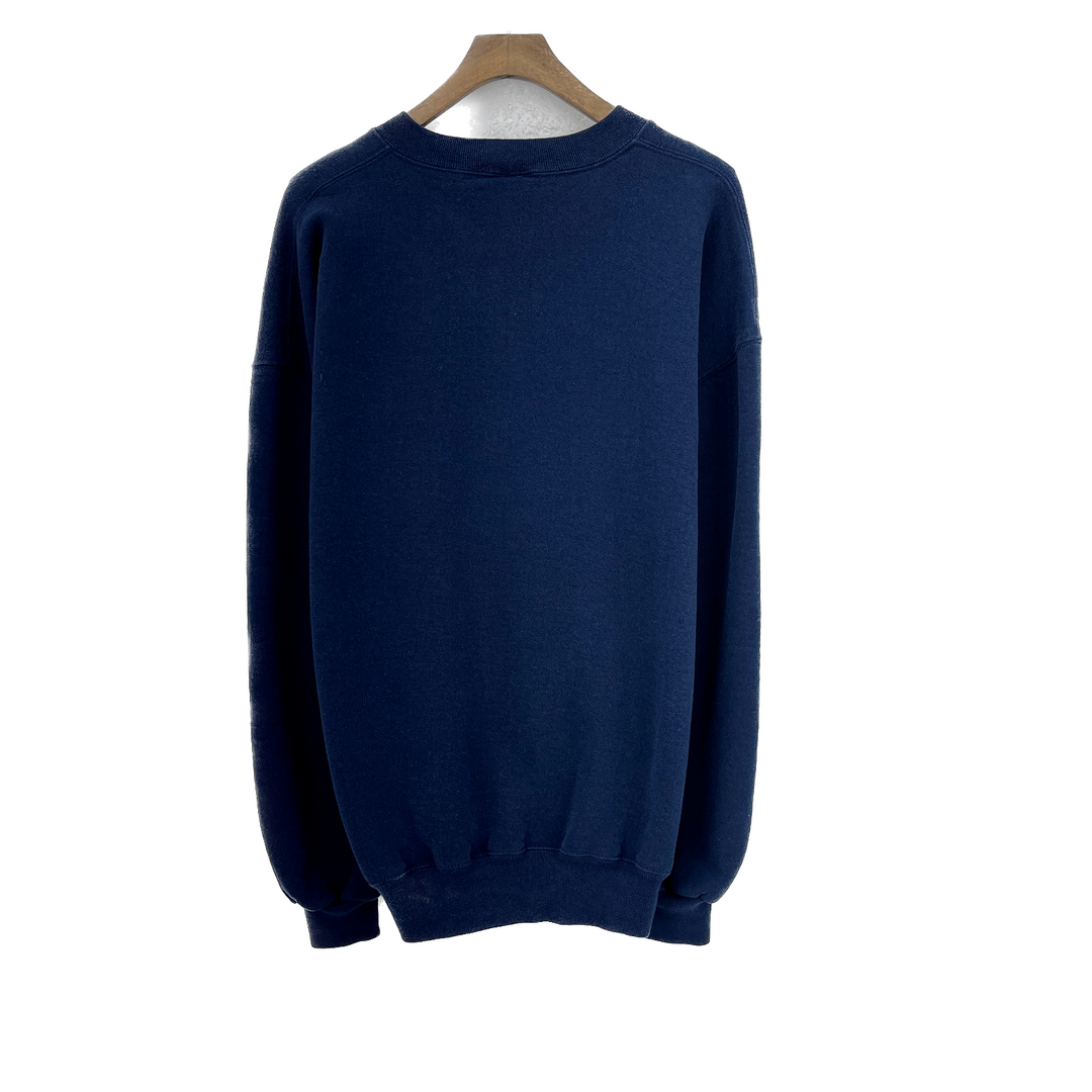 Vintage Russell Athletic Navy Blue Crew Neck Sweatshirt Size 2XL