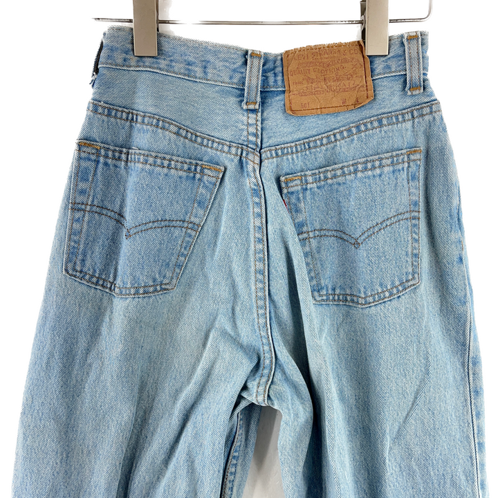 Vintage Levi's 501 Selvedge Edge Light Wash Button Fly Jeans 1980s Size 27