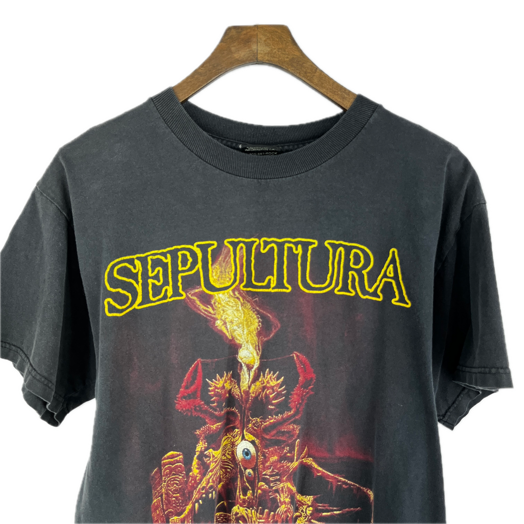 Vintage Sepultura Arise Tour T-Shirts Black Size S