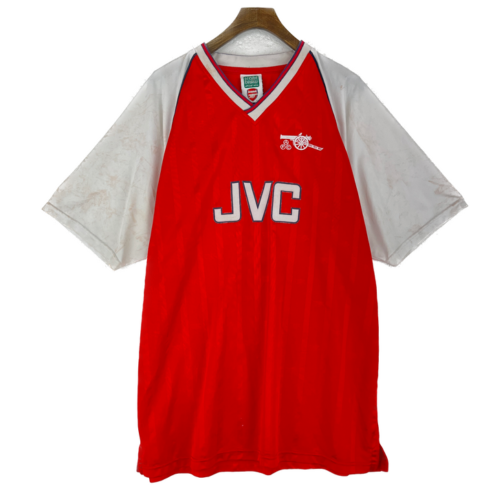 Vintage JVC Arsenal Soccer Football Red Jersey Size XL