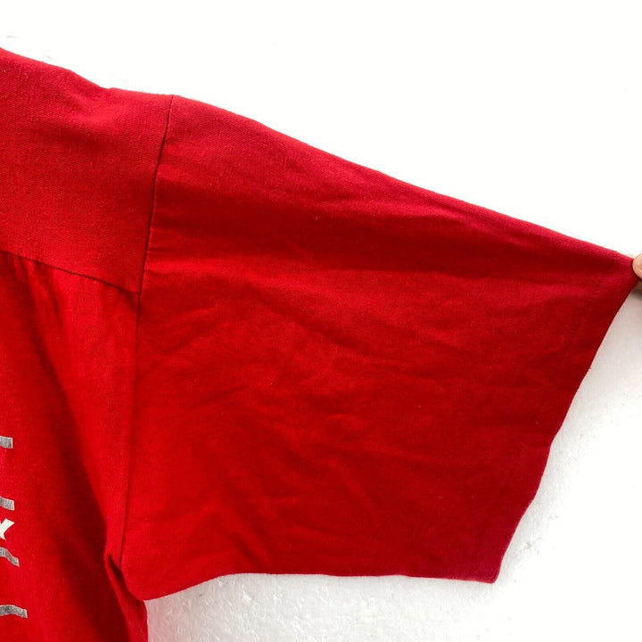 Vintage New Mexico University Lobos Red T-shirt Size L Single Stitch