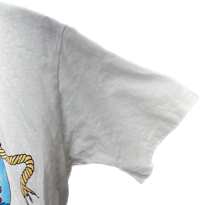 Vintage Jaws Movie Tours 1989 White T-shirt Size M Single Stitch