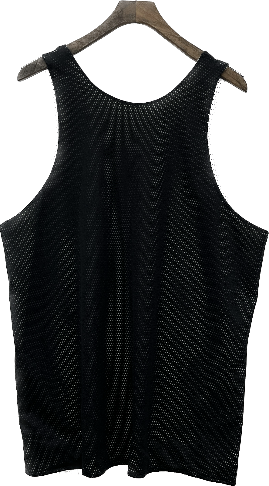 Vintage Nike Swoosh Logo Mesh Reversible Black White Sleeveless Jersey Size M