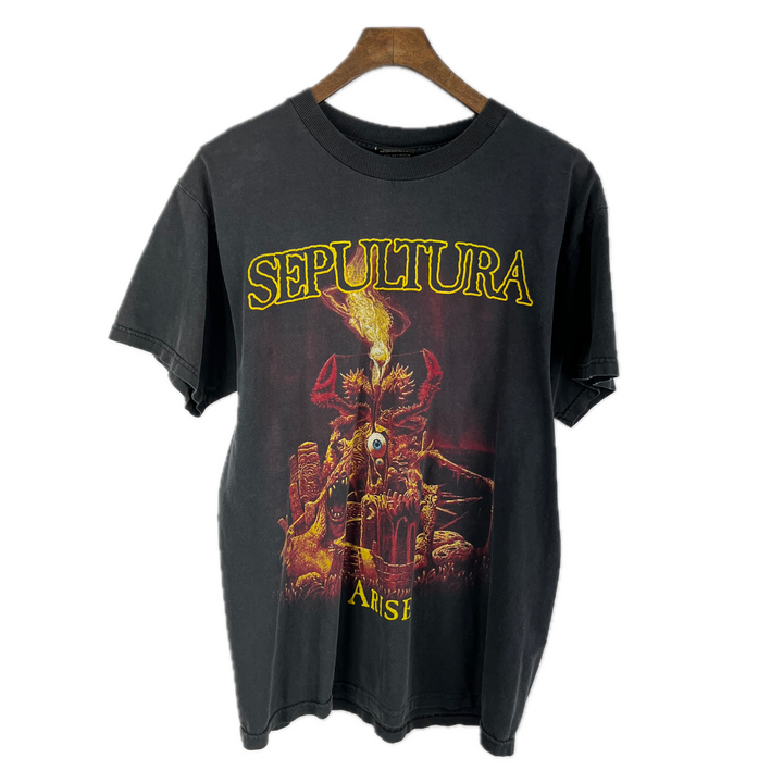 Vintage Sepultura Arise Tour T-Shirts Black Size S