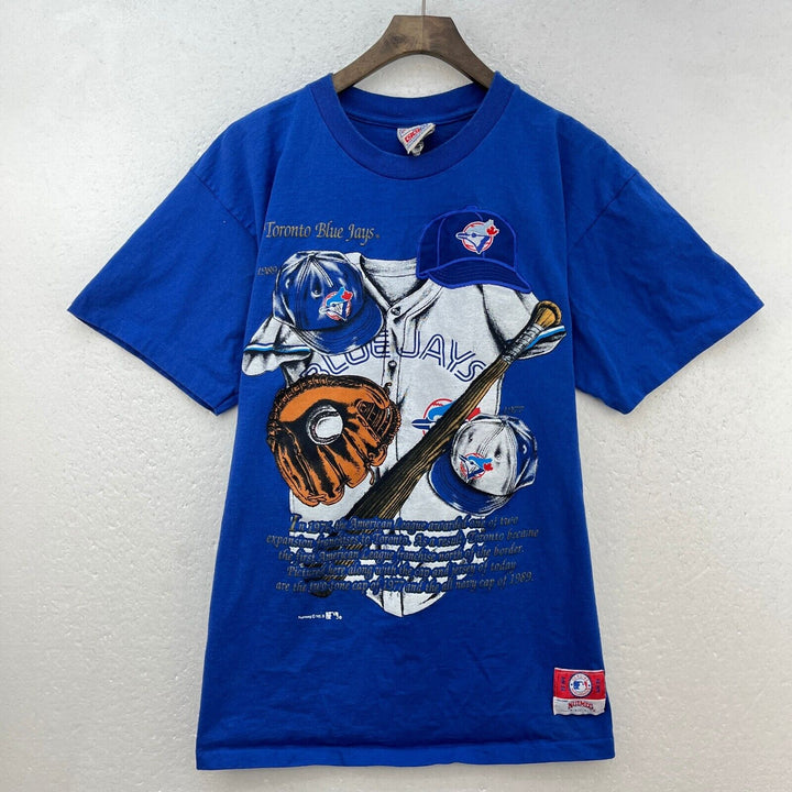 Vintage Nutmeg CCM Toronto Blue Jays Blue T-shirt Size M