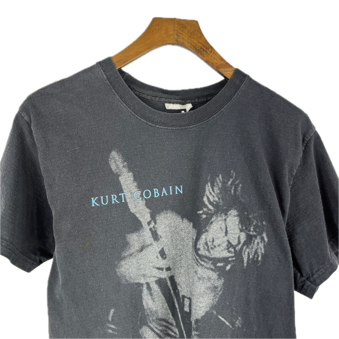 Vintage Kurt Cobain Nirvana Early 00s Black T-shirt Size S