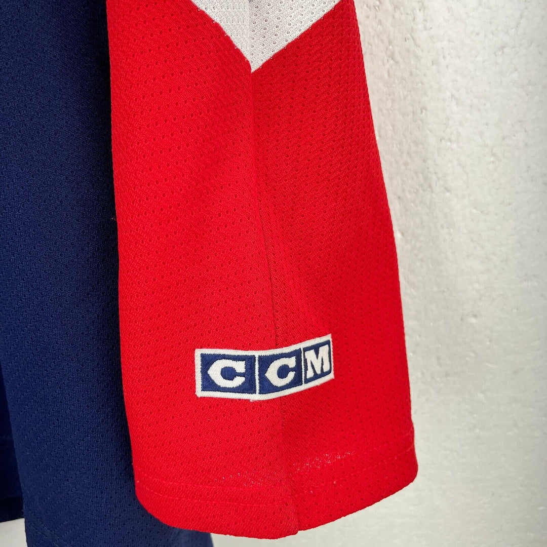 Vintage CCM New York Rangers NHL Ice Hockey Navy Blue Jersey Size XL