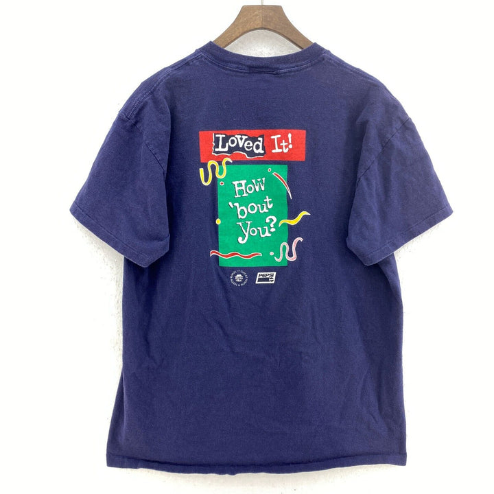 Vintage Tried It Pizza Hut Loved It Navy Blue T-shirt Size L Single Stitch