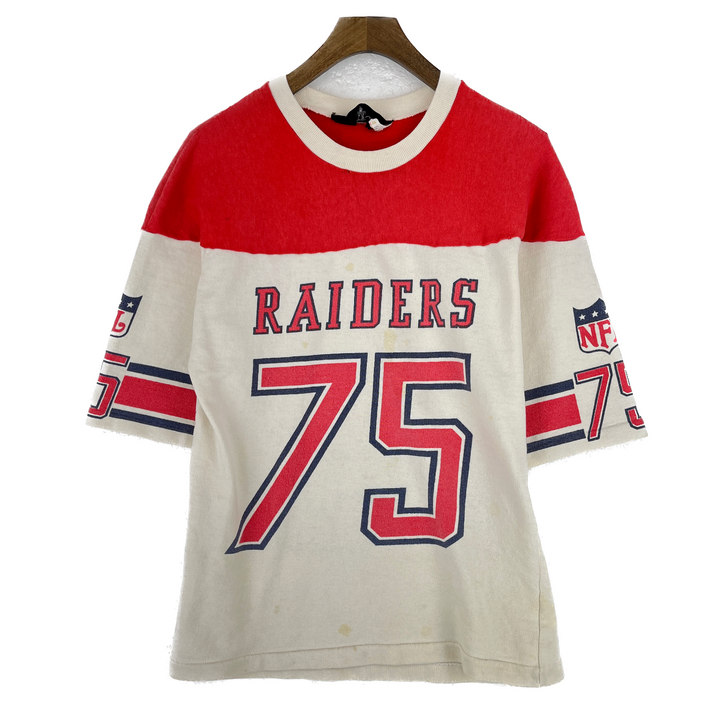 Vintage Los Angels Raiders NFL #75 Brandon Parker Red T-shirt Size M