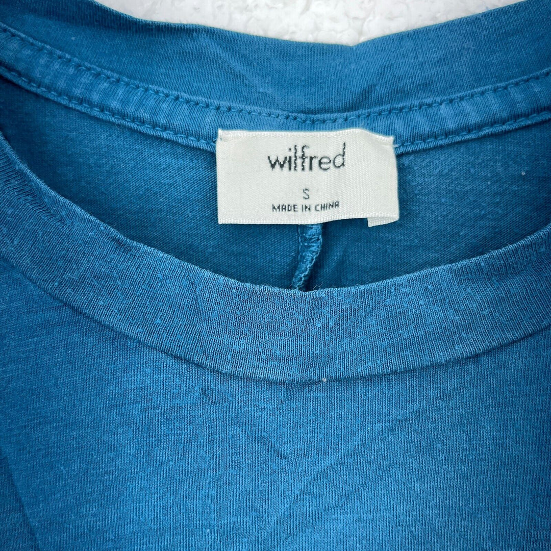 Wilfred Teal Blue Crew Neck T-shirt Size S