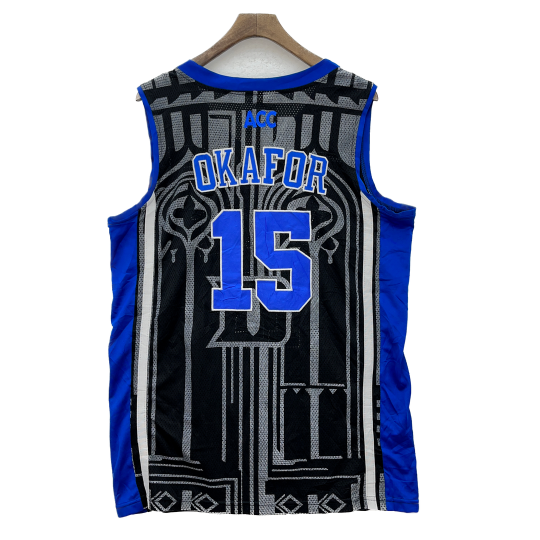 #15 Jahlil Okafor Duke Blue Devils Basketball NCAA Black Nike Jersey Size S
