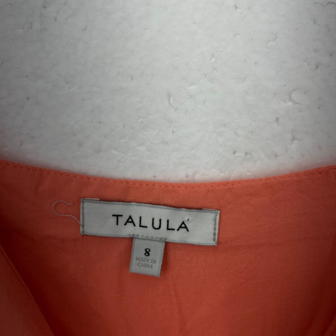 Talula Peach Orange A Line Mini Dress Size 8