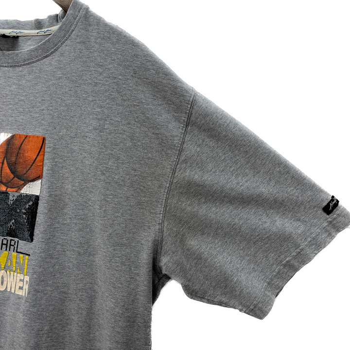 Karl Kani Jeans Basketball Vintage Graphic T-shirt Size M Gray Y2K