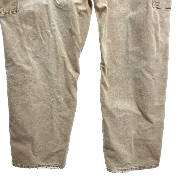 Vintage Carhartt Workwear Beige Canvas Dungaree Fit Pants Size 44 x 32