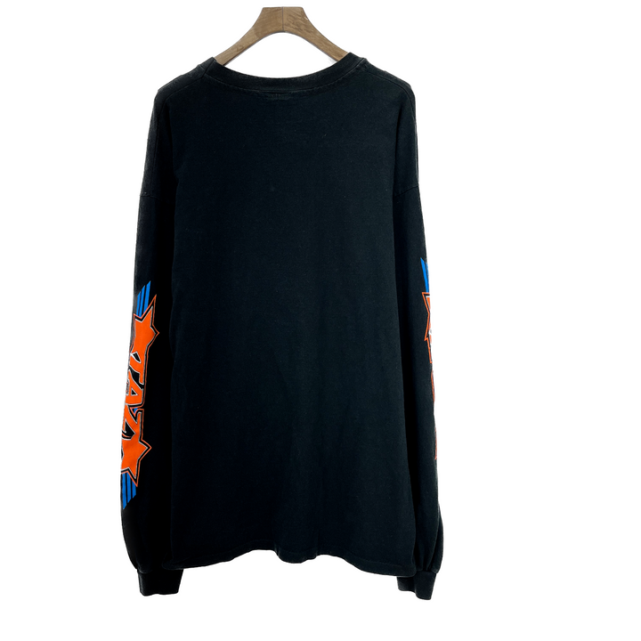 Vintage The Tasmanian Devil Long Sleeve Black T-shirt Size XL