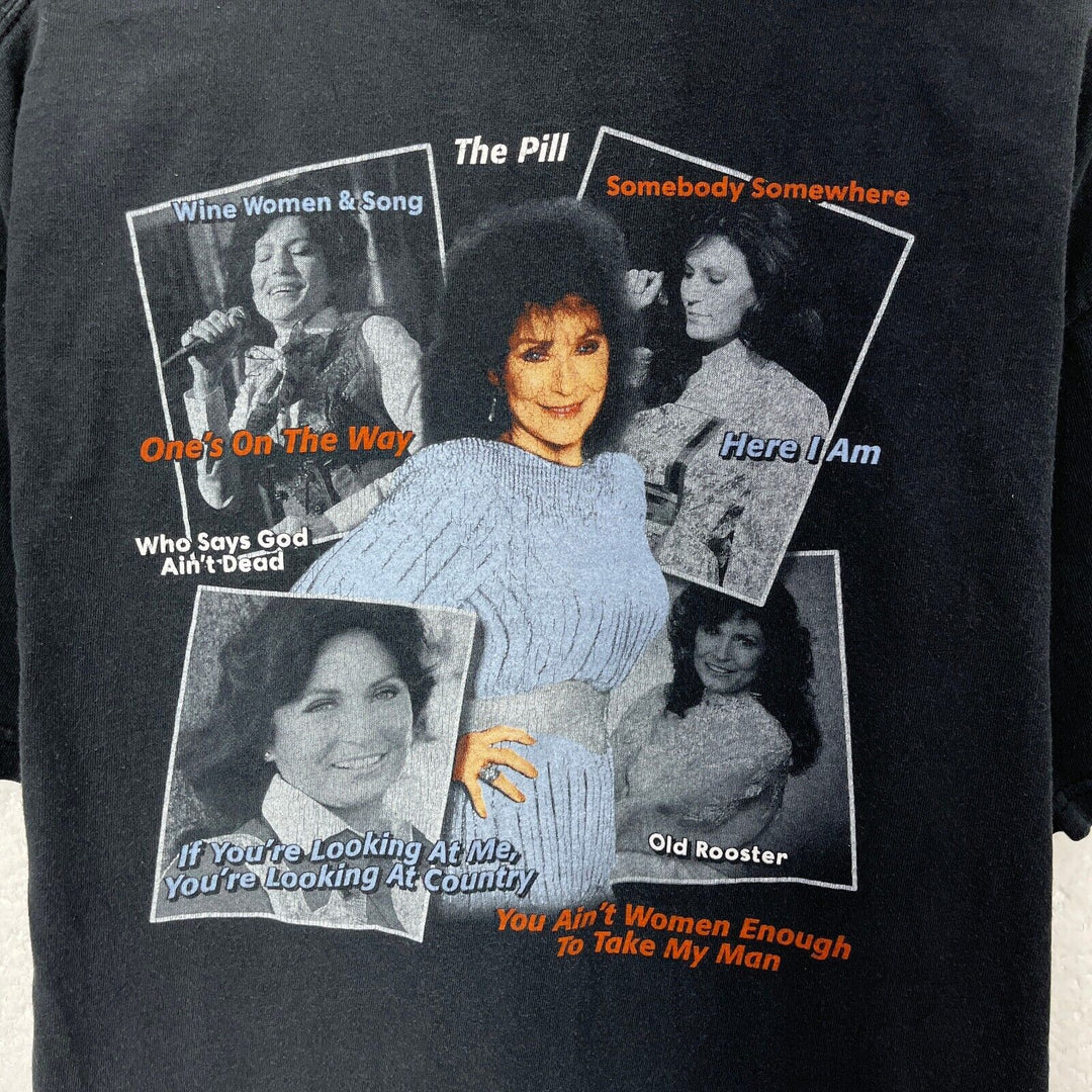 Vintage Lorreta Lynn Country Music Coal Miner's Daughter Black T-shirt Size L