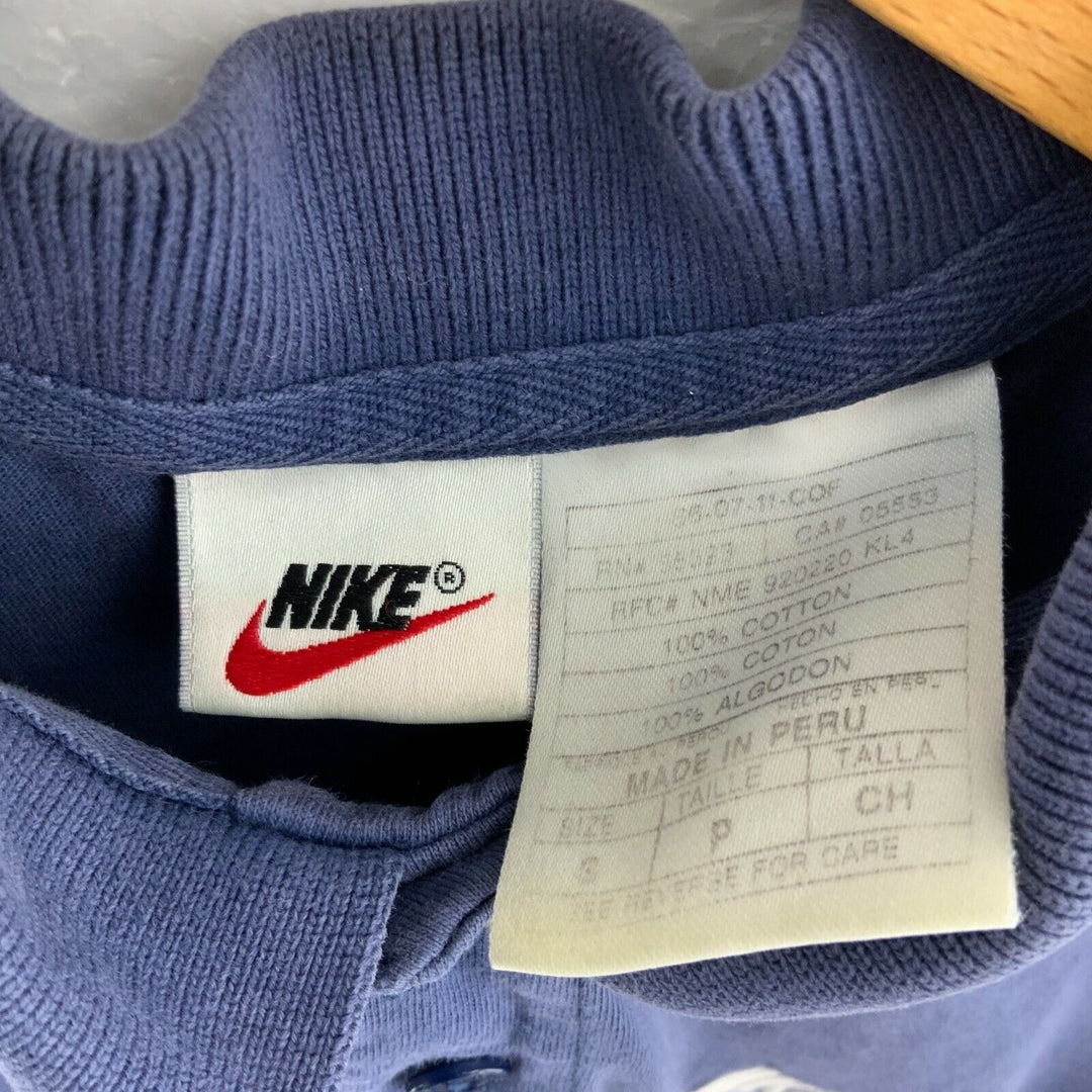 Nike Vintage Polo T-shirt Size S Blue Short Sleeve