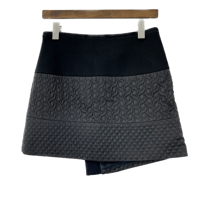 Zara Woman Black Quilted Mini Skirt SIZE XS