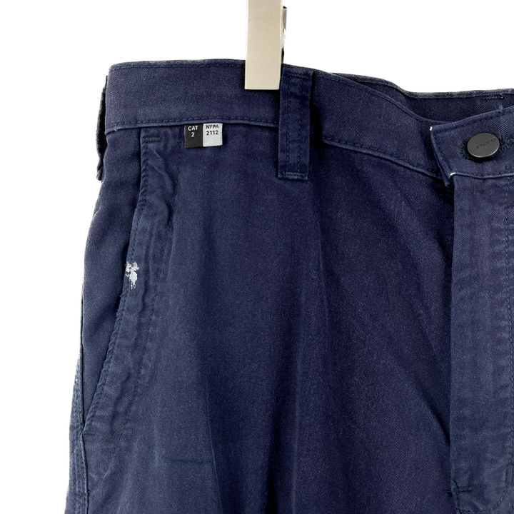 Vintage Style Navy Blue Carhartt Cargo Workwear Carpenter Pants Size 34