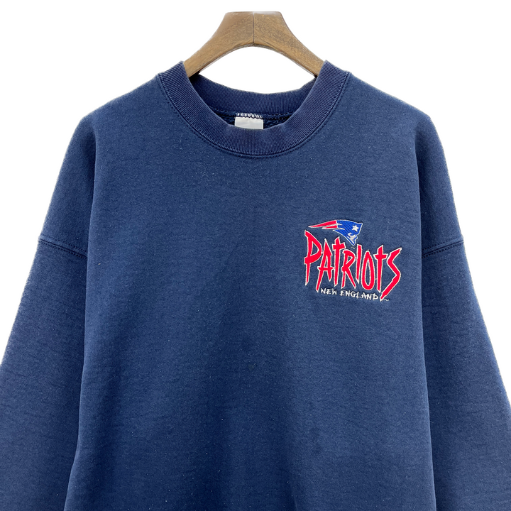 Vintage New England Patriots Navy Blue Sweatshirt Size 2XL Crewneck