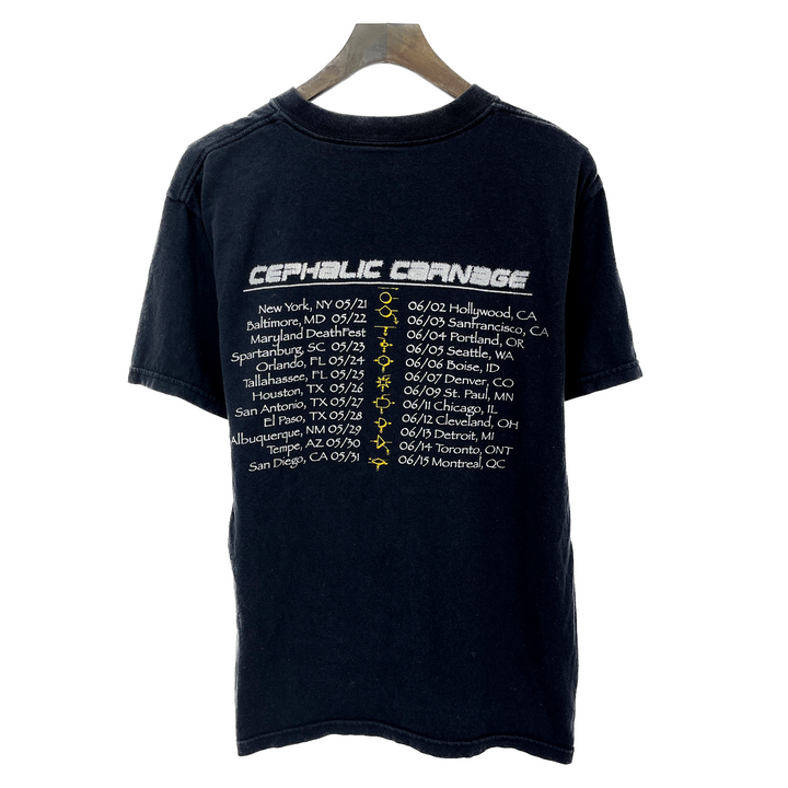 Vintage Cephalic Carnage Burn One Metal Band Black T-shirt Size M