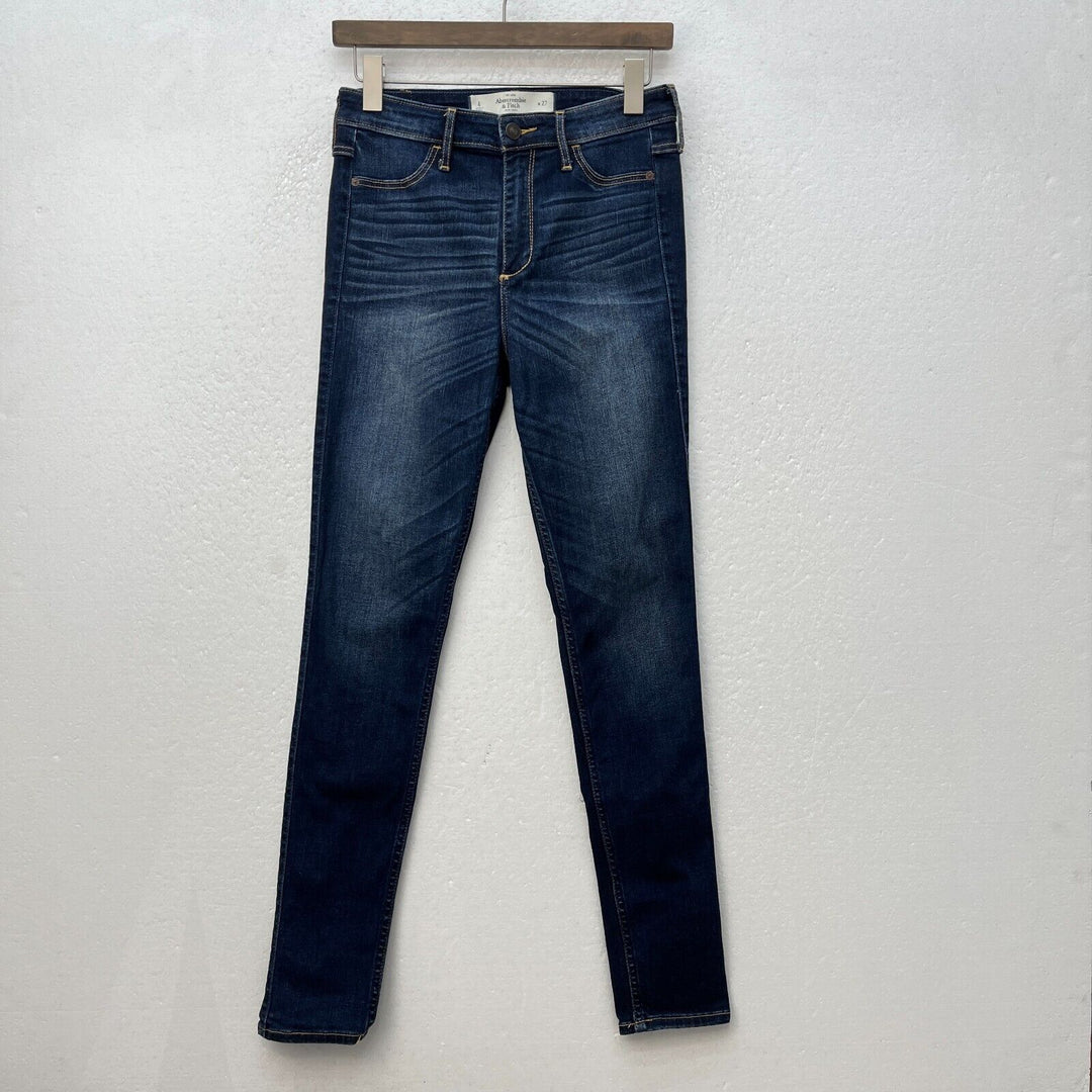 Abercrombie & Fitch Skinny Dark Wash Blue Jeans Size 27