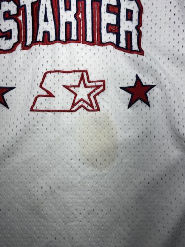 Vintage Starter White Basketball Y2K Jersey Size L Look For The Star